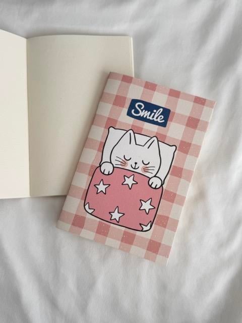 Smile Cat Mini Çizgisiz Defter