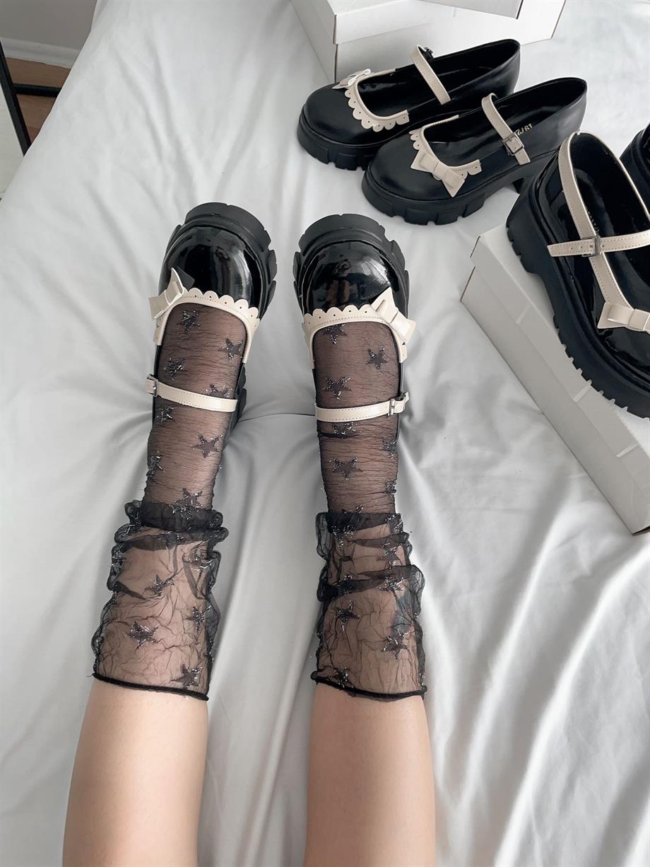 Star Transparan Tül Çorap