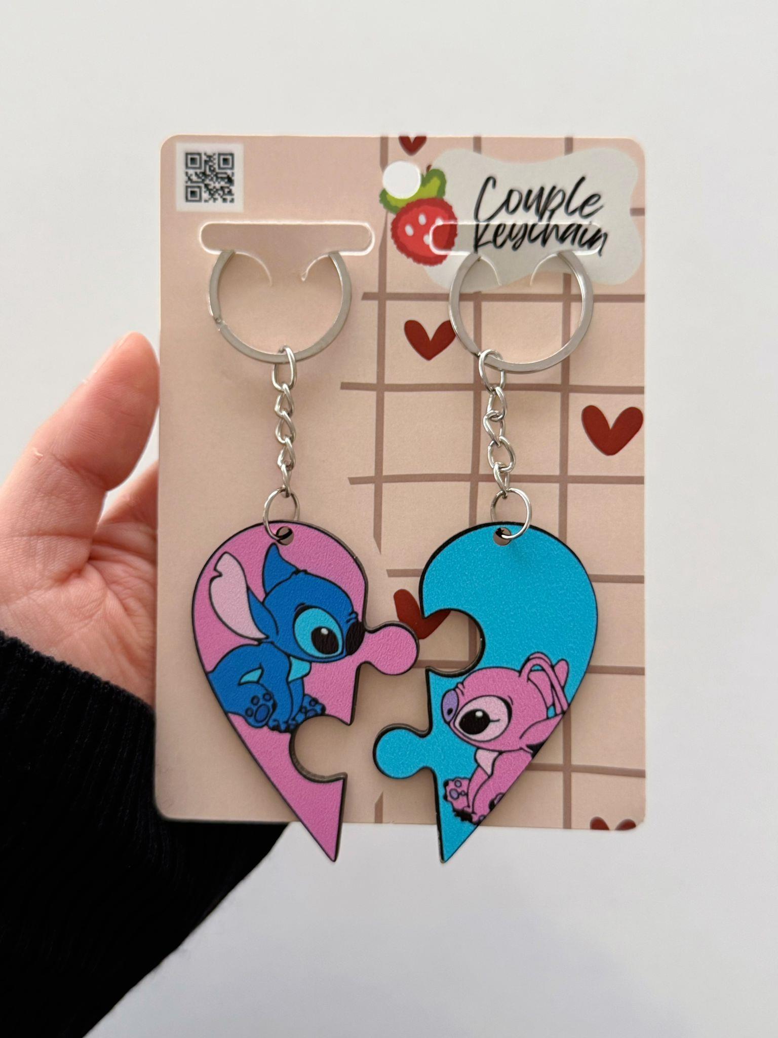 Stitch Puzzle 2li Anahtarlık 