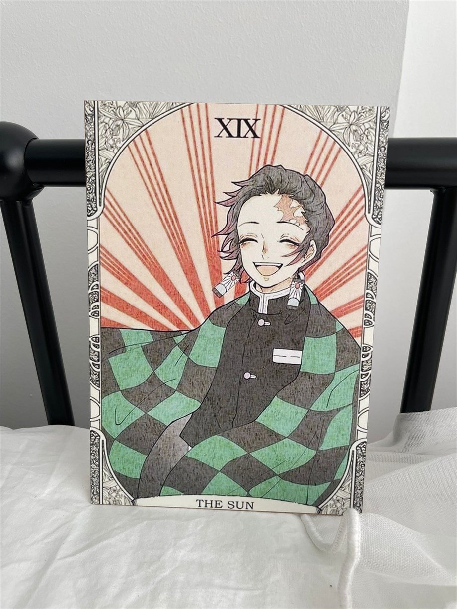 Tanjiro Tarot Mini Ahşap Poster