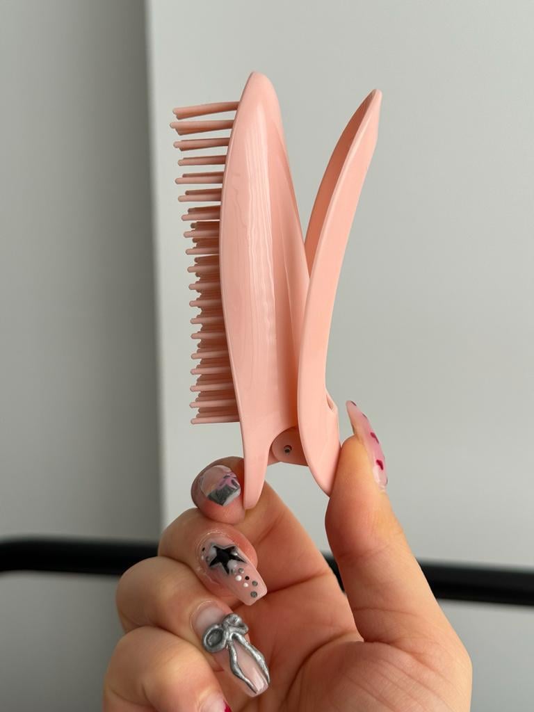 Taraklı Saç Şekillendirme ve Hacim Verme Aksesuarı Pembe 