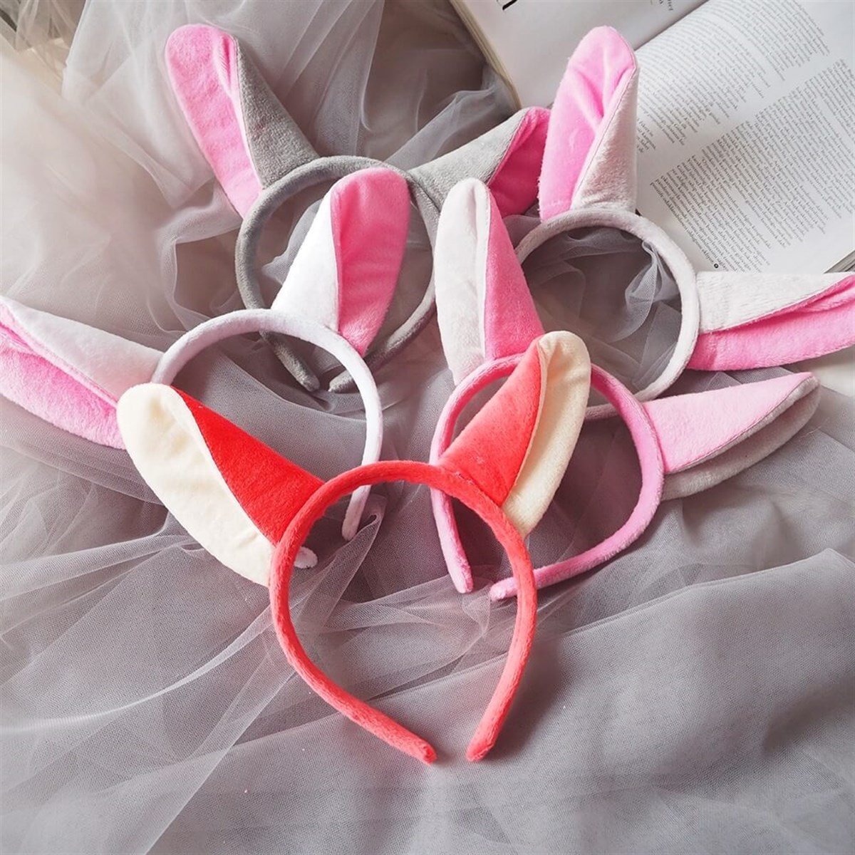 Tavşan Kulağı Peluş Taç Renkleri