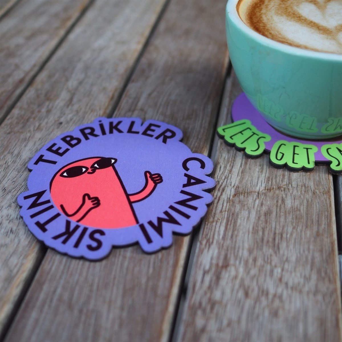 Tebrikler Canımı Sıktın Bardak Altlığı