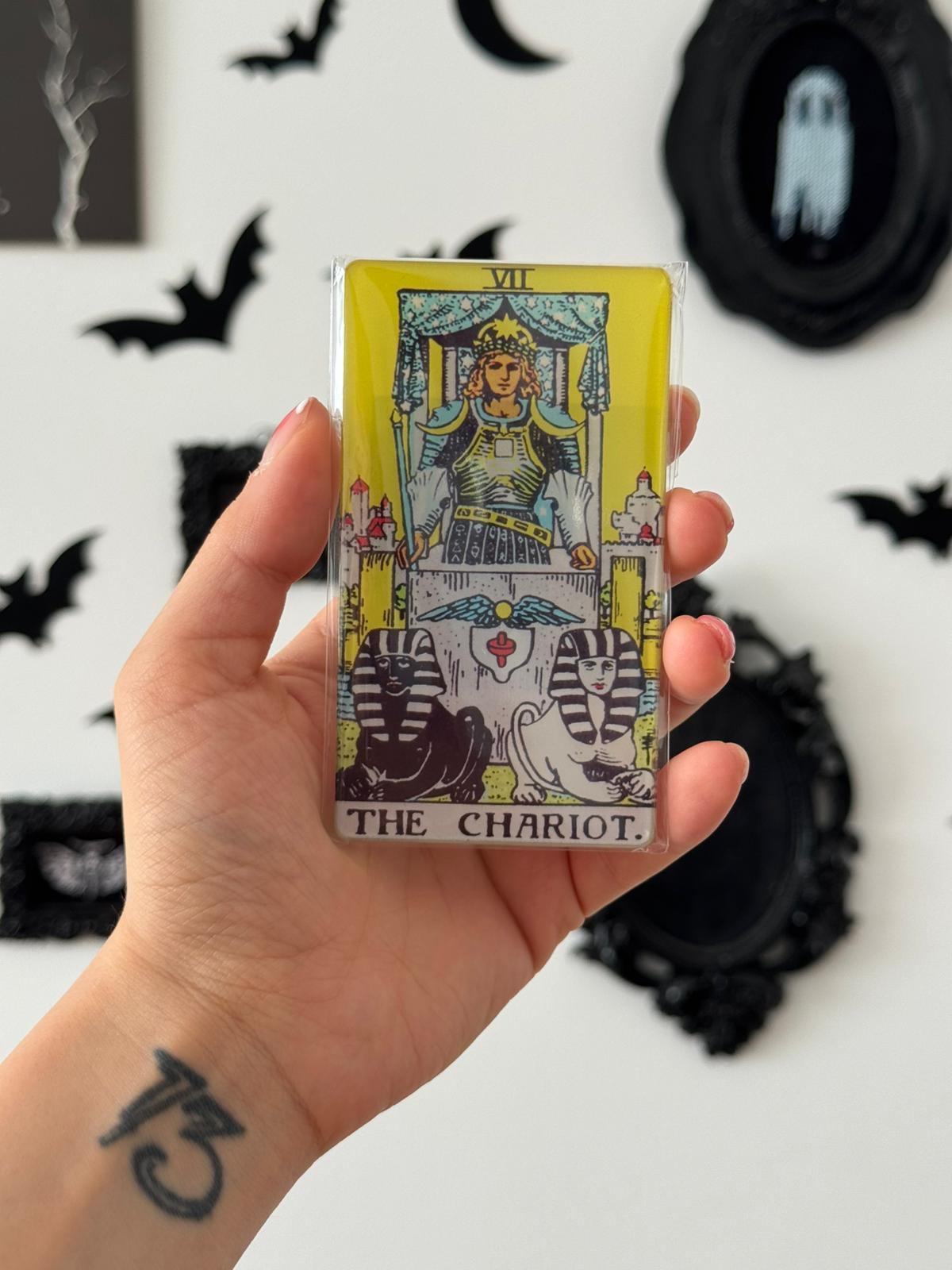 The Chariot Tarot Kartı Akrilik Magnet
