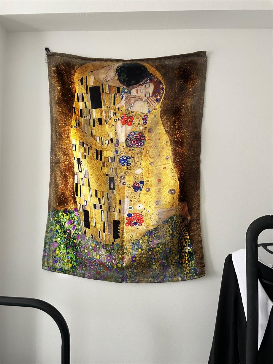 The Kiss - Gustav Klimt Duvar Örtüsü - Wall Tapestry I 70 x 100 cm