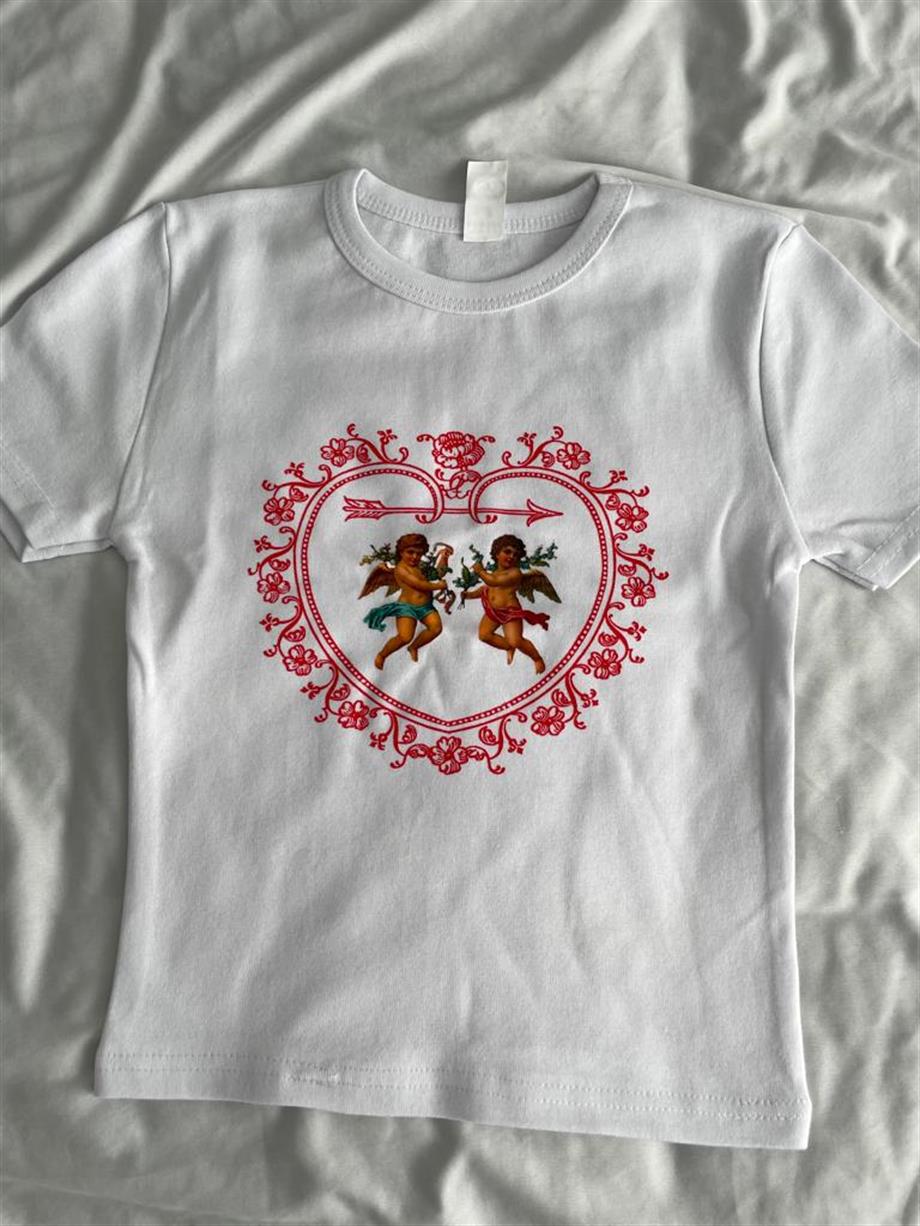 Twin Angel Beyaz Crop