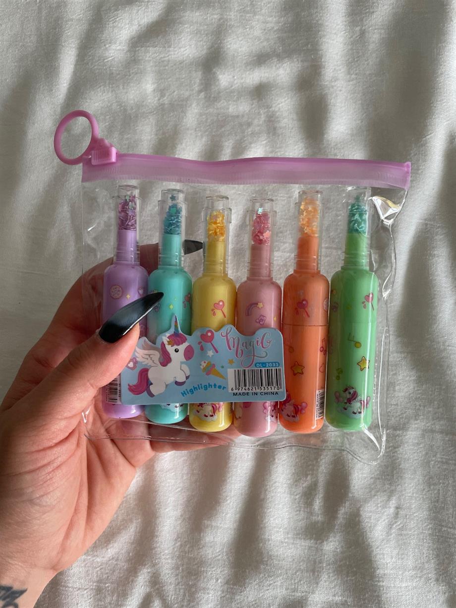 Unicorn Fosforlu Kalem Seti