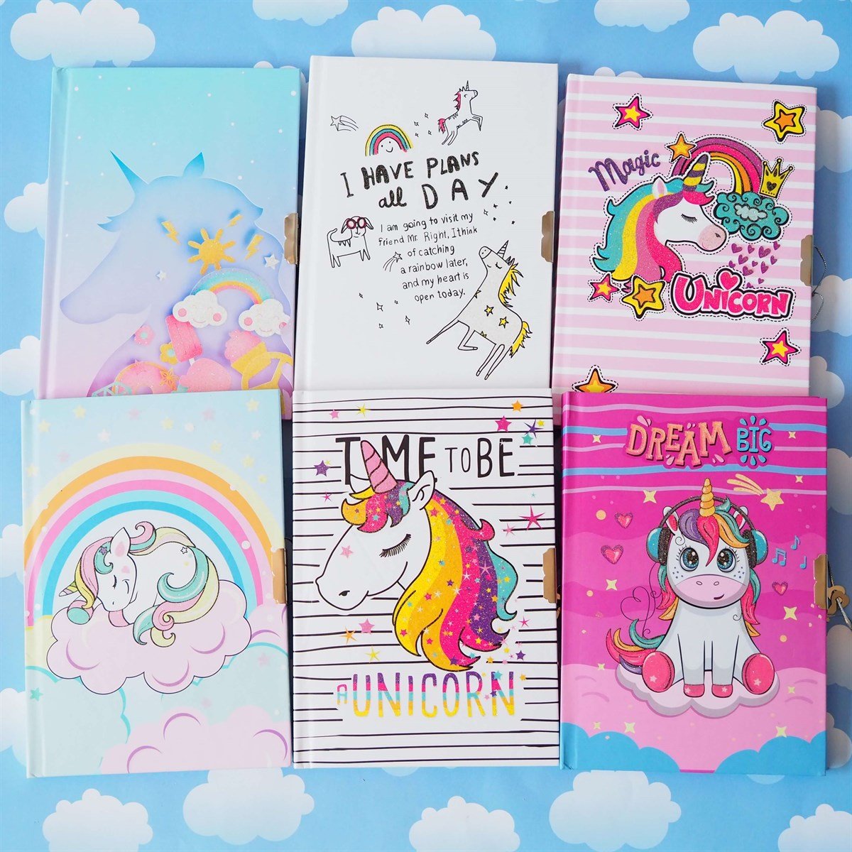 Unicorn Temalı Hatıra Defteri / Günlük Seçenekleri