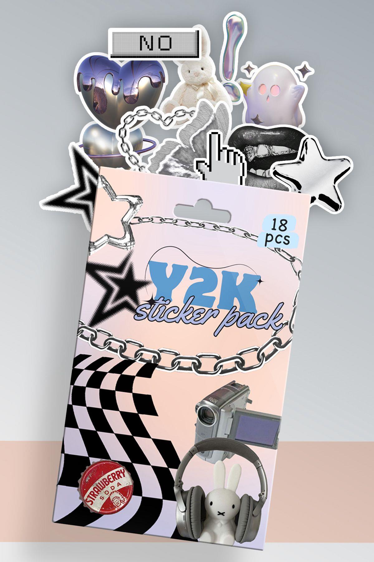 Y2K Kutulu Sticker Set 18'li
