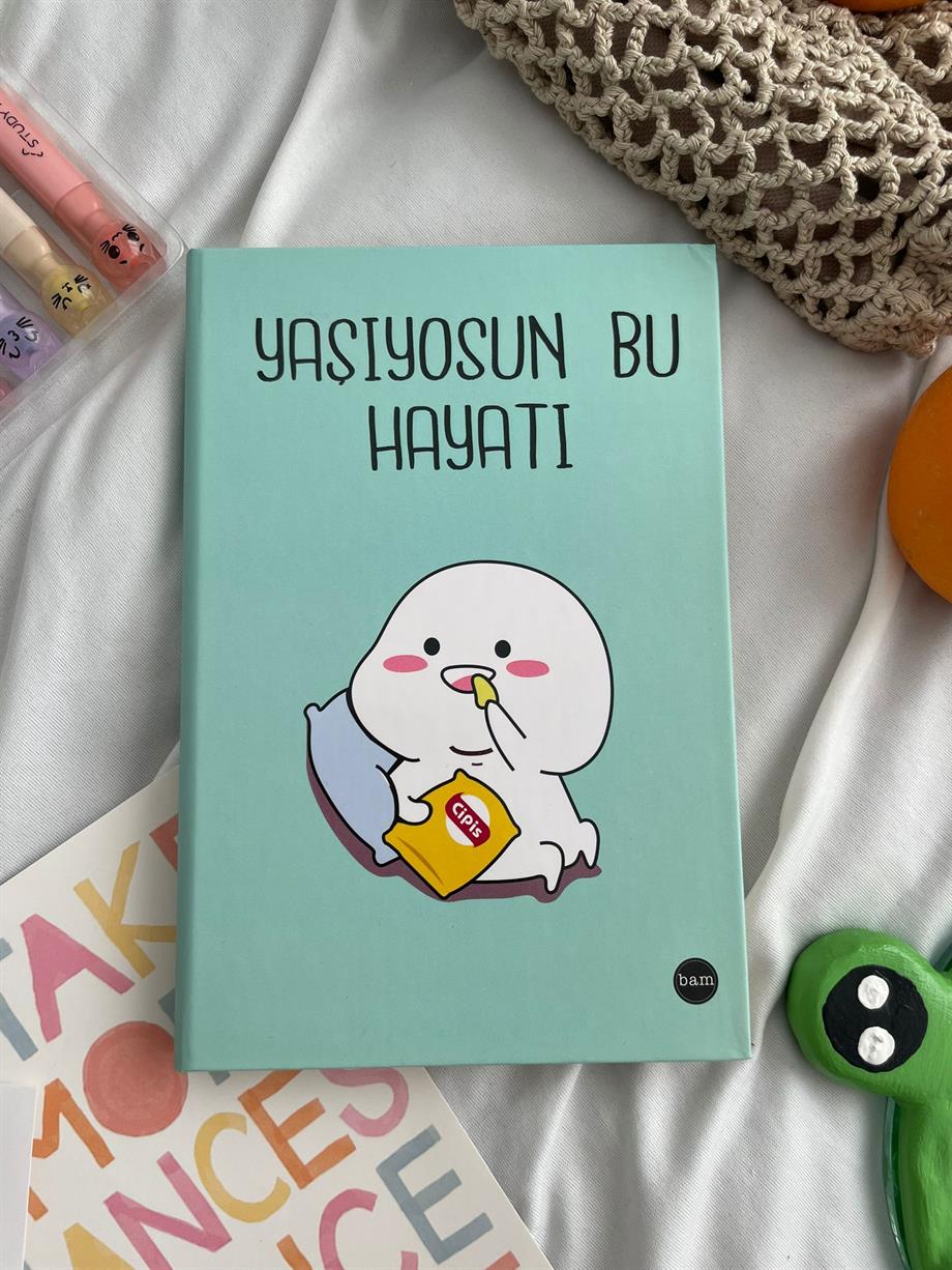 Yaşıyorsun Bu Hayatı Lastikli Sert Kapak Defter
