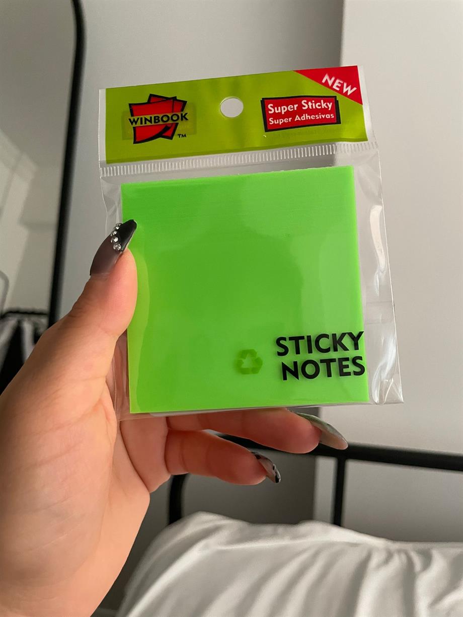 Yeşil Renkli Şeffaf Postit