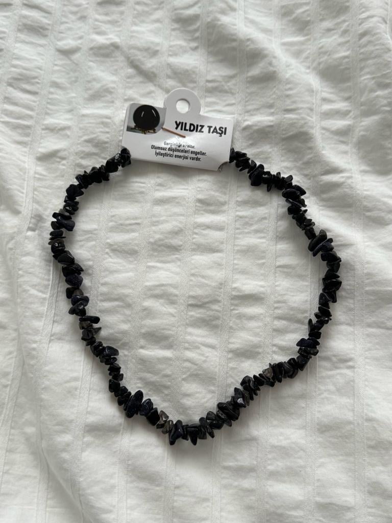 Yıldız Taşı Kırık Doğaltaş Kolye