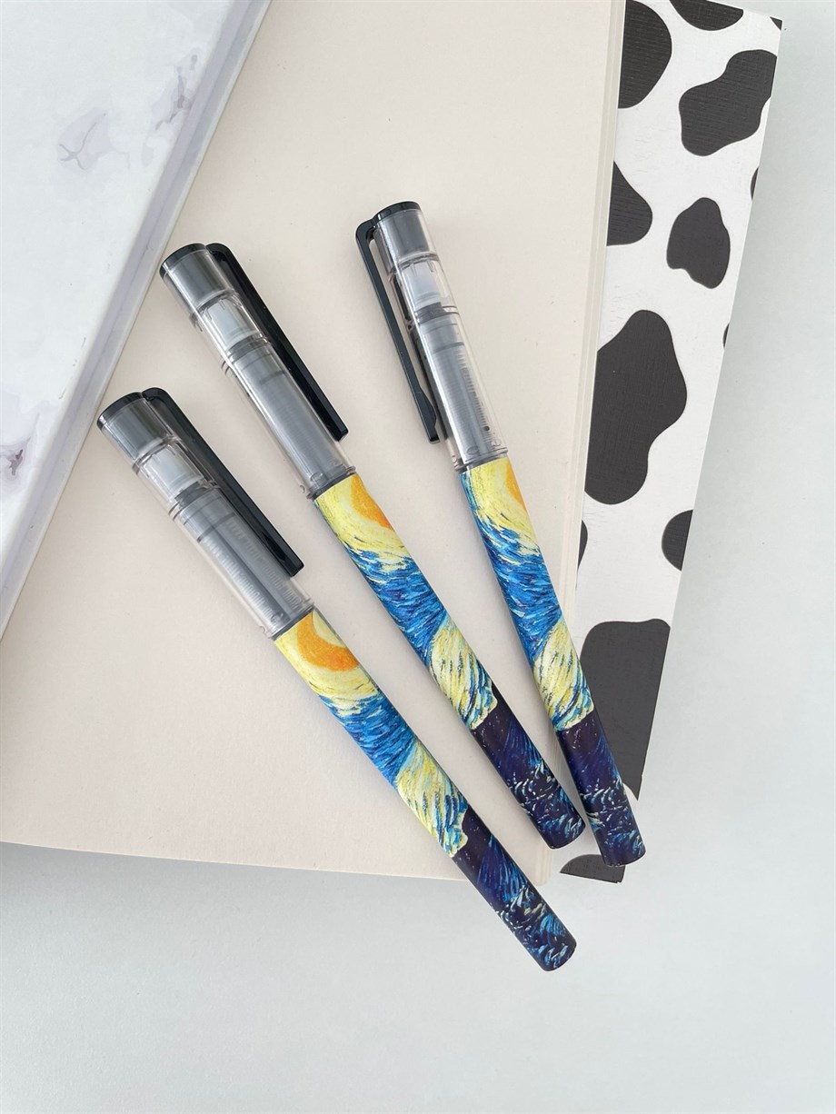 Yıldızlı Gece 3'lü Pilot Kalem Seti