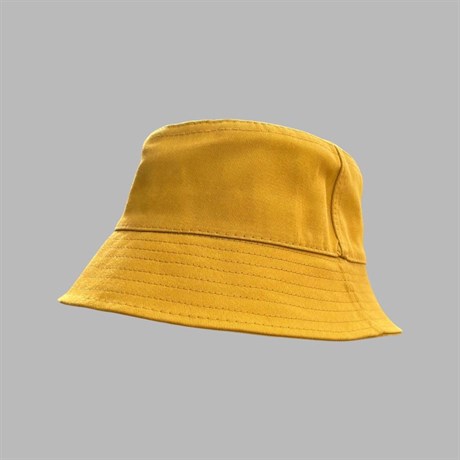 Hardal Sarı Bucket Şapka