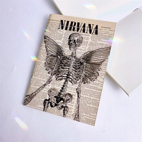 Nirvana Grunge Mini Çizgisiz Defter