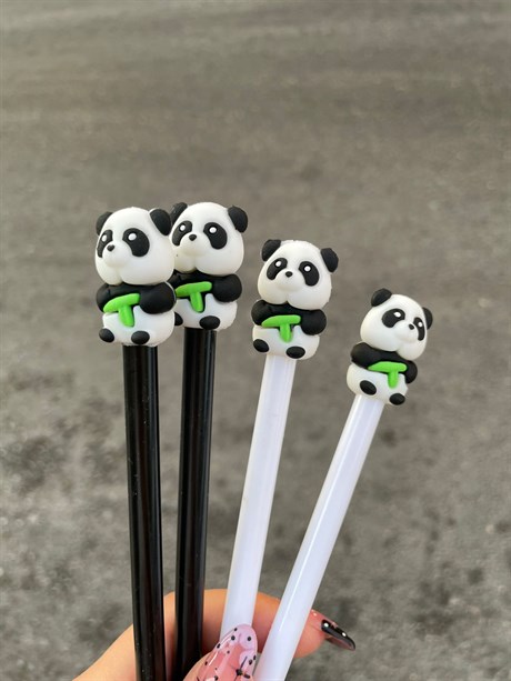 Panda Başlıklı Jel Kalem