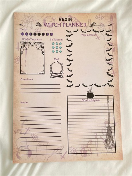 Regin Witch Planner / A4 Günlük Planlayıcı