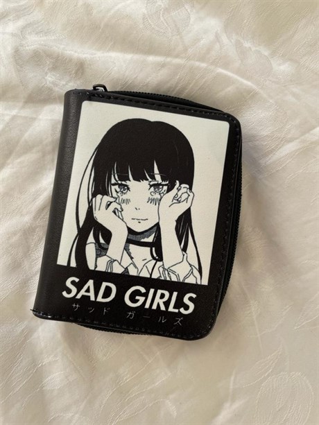 Sad Girl  Anime Cüzdan