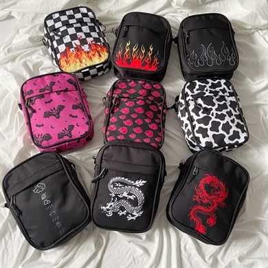 Alev Siyah Rainbag Çanta