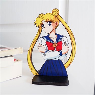 Anime Sailor Moon Ahşap Figür