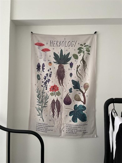 Herbology Duvar Örtüsü - Wall Tapestry I 70 x 100 cm