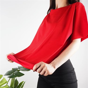Kırmızı Unisex Basic T-shirt