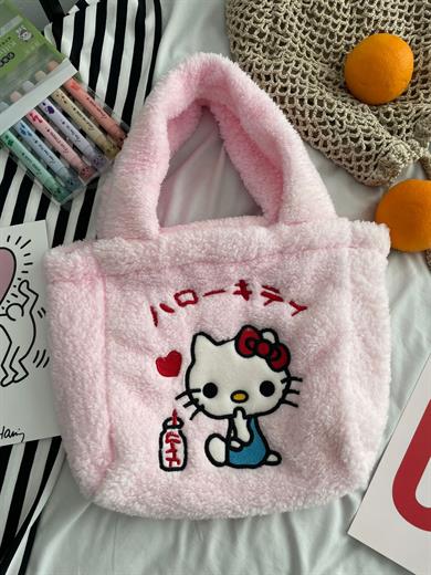 Kitty Pink Peluş Çanta