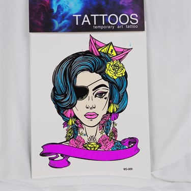 Korsan Neon Fake Tattoo