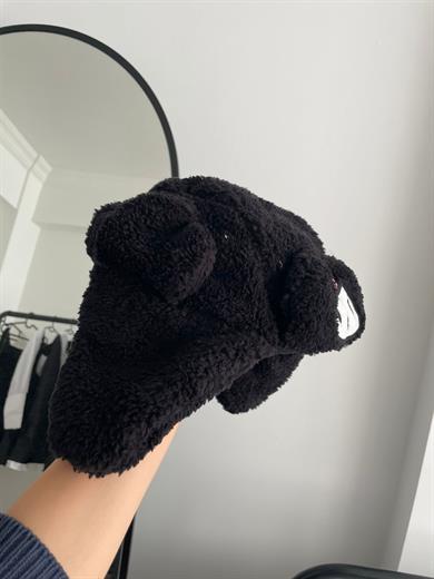 Kuromi Siyah Peluş Bomber Şapka