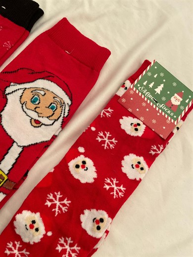 Noel Kırmızı Çorap Seçenekleri