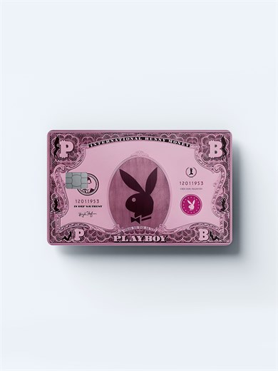 Playboy Pembe Dolar Kart Kaplama Sticker