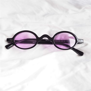 Yuvarlak Mini Çerçeve Güneş Gözlüğü Black Purple