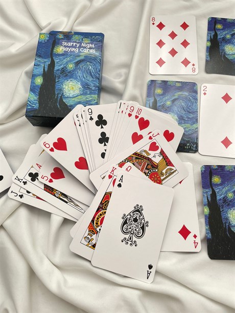 Van Gogh Yıldızlı Gece İskambil Poker Kartı