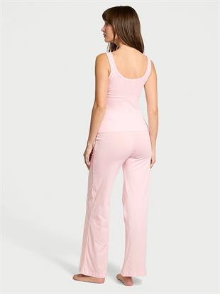 100% Cotton Tank Long Pajama Set