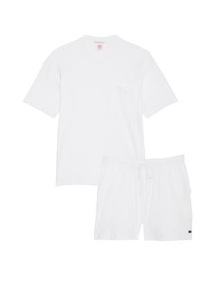 %100 Pamuk Kısa Pijama Takımı