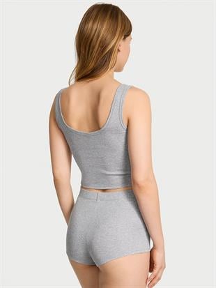 %100 Pamuklu Atlet & Şort Pijama Takımı