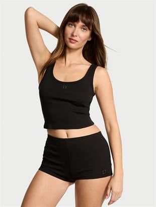 %100 Pamuklu Atlet Şort Pijama Takımı