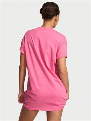 %100 Pamuklu Oversize Uyku Tişörtü