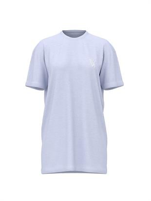 %100 Pamuklu Oversize Uyku Tişörtü