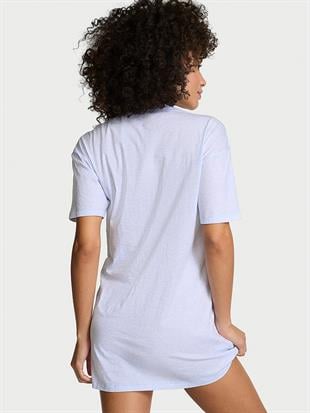 %100 Pamuklu Oversize Uyku Tişörtü