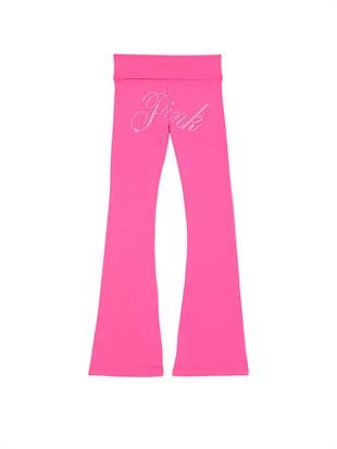 All-Day Beli Katlanabilen Pamuklu Flare Tayt