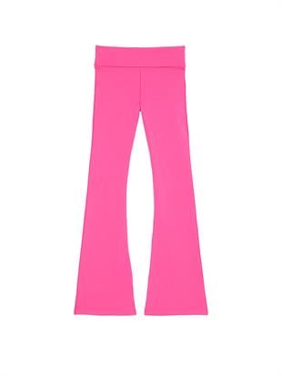 All-Day Beli Katlanabilen Pamuklu Flare Tayt