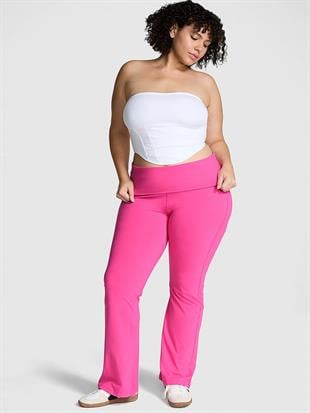 All-Day Beli Katlanabilen Pamuklu Flare Tayt