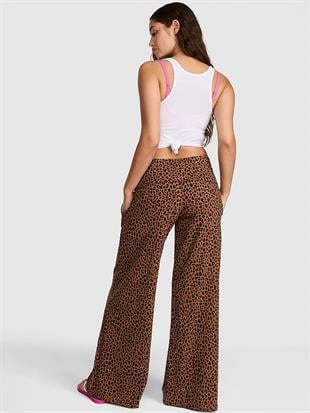 All-Day Cotton™ Beli Katlanabilen Geniş Paça Pantolon