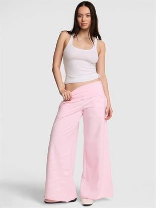 All-Day Cotton™ Beli Katlanabilen Geniş Paça Pantolon