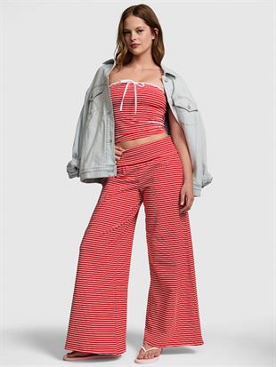 All-Day Cotton™ Beli Katlanabilen Geniş Paça Pantolon