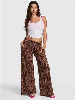 All-Day Cotton™ Beli Katlanabilen Geniş Paça Pantolon