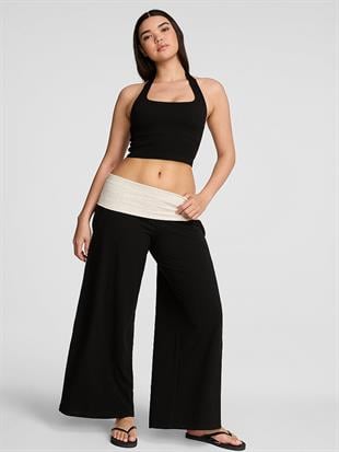 All-Day Cotton™ Beli Katlanabilen Geniş Paça Pantolon