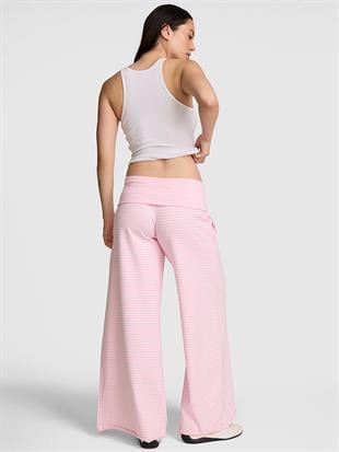 All-Day Cotton™ Beli Katlanabilen Geniş Paça Pantolon