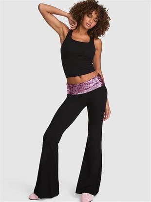 All-Day Cotton™ Beli Katlanabilen Süper İspanyol Paça Tayt